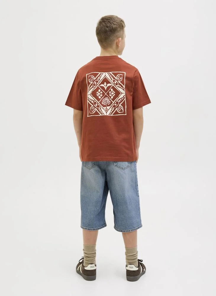 جاك وجونز جونيور Kids Logo Crew Neck T-Shirt