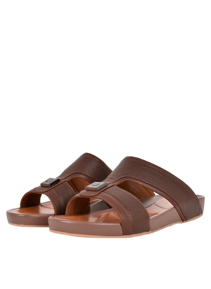 Ferrini - Mens Patterned Strap Jumbo Arabic Sandals - Image 1