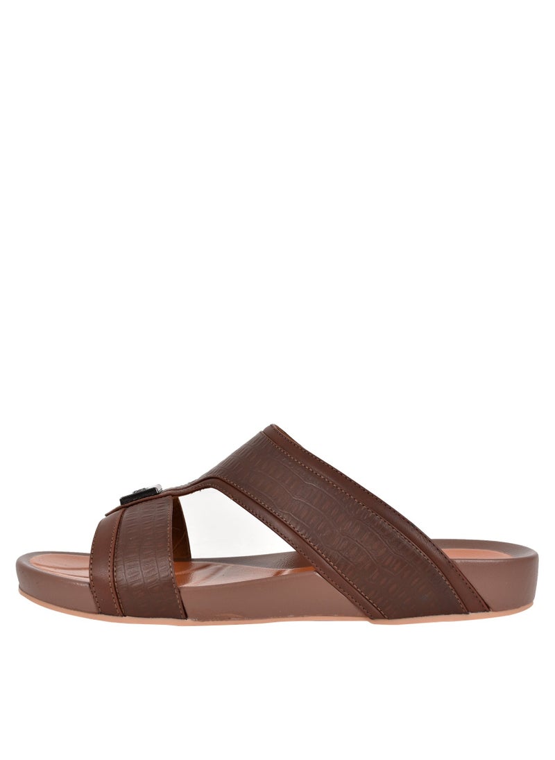 Ferrini - Mens Patterned Strap Jumbo Arabic Sandals - Image 1