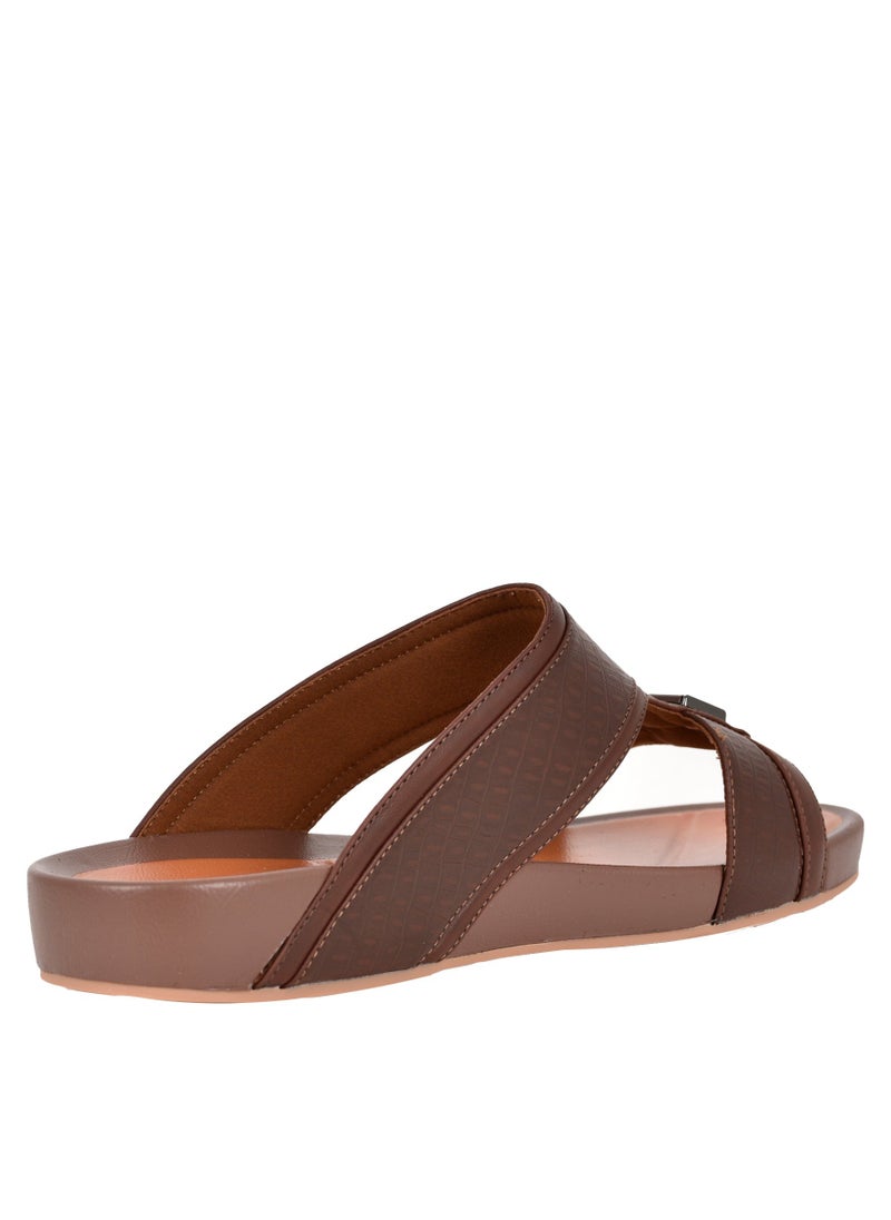 Ferrini - Mens Patterned Strap Jumbo Arabic Sandals - Image 1