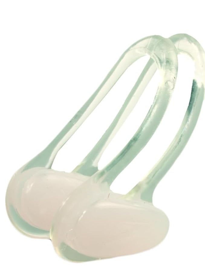 سبيدو مشبك أنف عالمي، باللون الأبيض – قابل للتعديل، مريح للسباح - Image 1