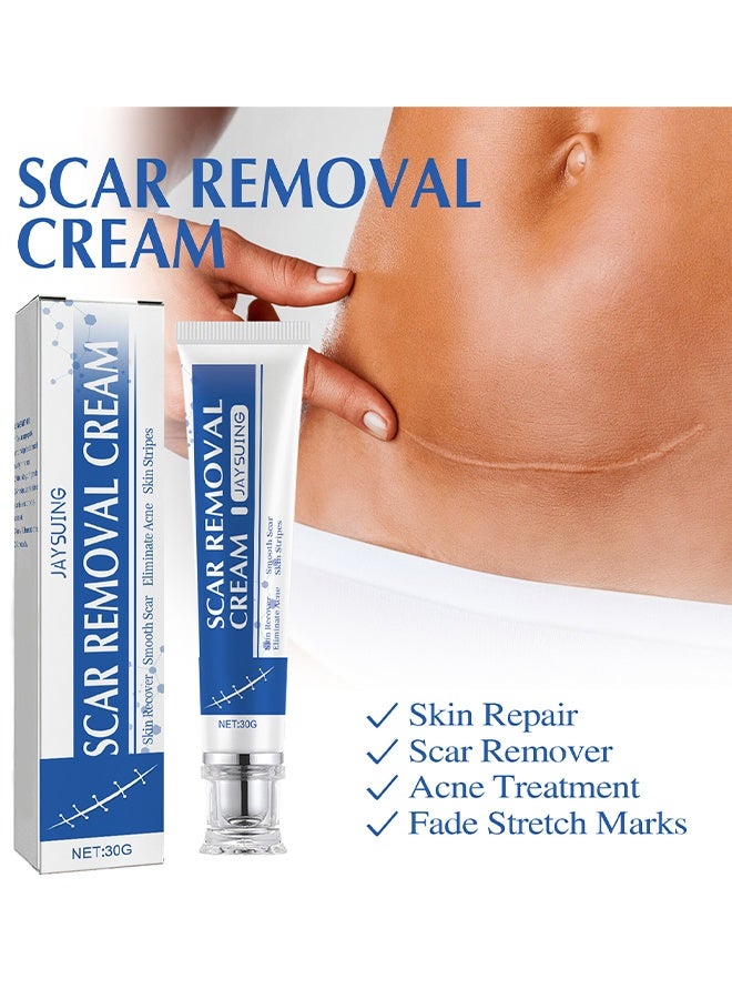 جايسوينغ كريم إزالة الندبات، كريم إزالة الندبات عالي الجودة، علاج ندبات حب الشباب، إزالة ندبات حب الشباب العميقة، ندبات الحروق وفرط النمو، إصلاح الجلد التالف، كريم علامات التمدد وندبات الجراحة، إزالة آثار حب الشباب وكريم تصحيح الندبات، 30 جم - Image 2