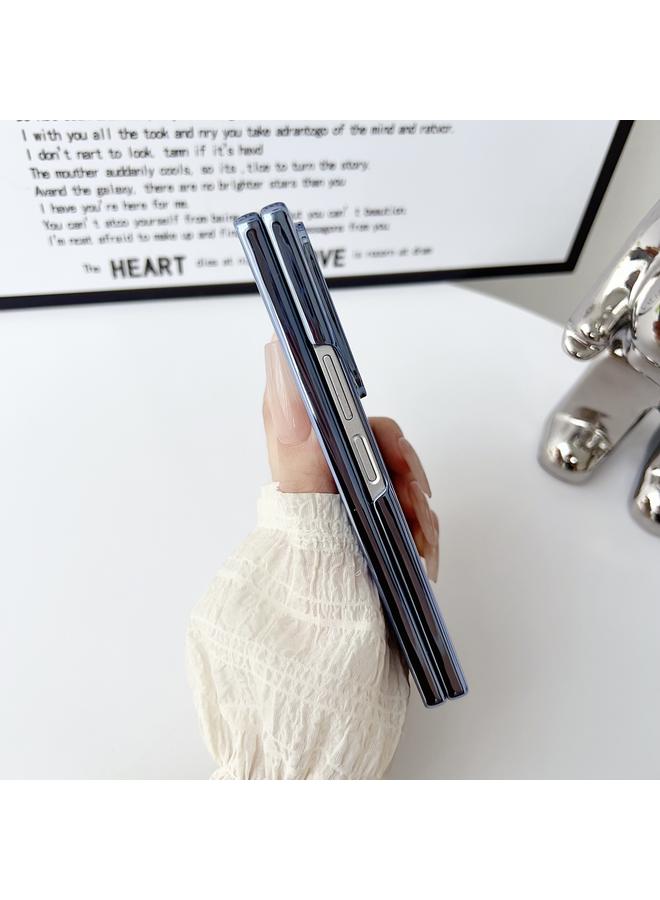 erorex Case For Samsung Galaxy Z Fold3 Folding Plating Transparent Shockproof MagSafe Phone Case - Image 5