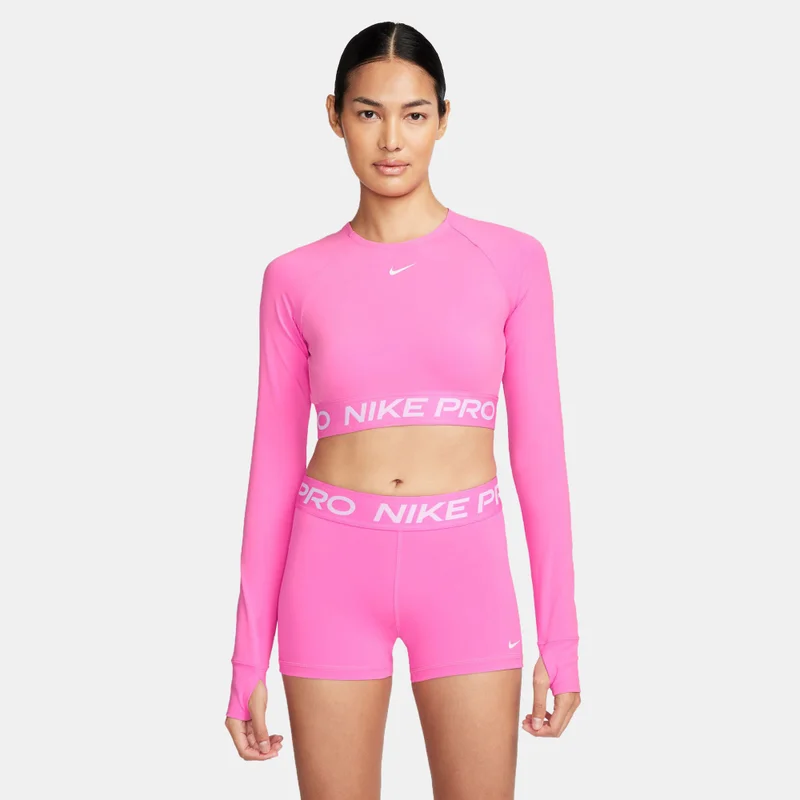 Nike Pink Women's Pro Dri-FIT Crop Top for Women | Best Price UAE