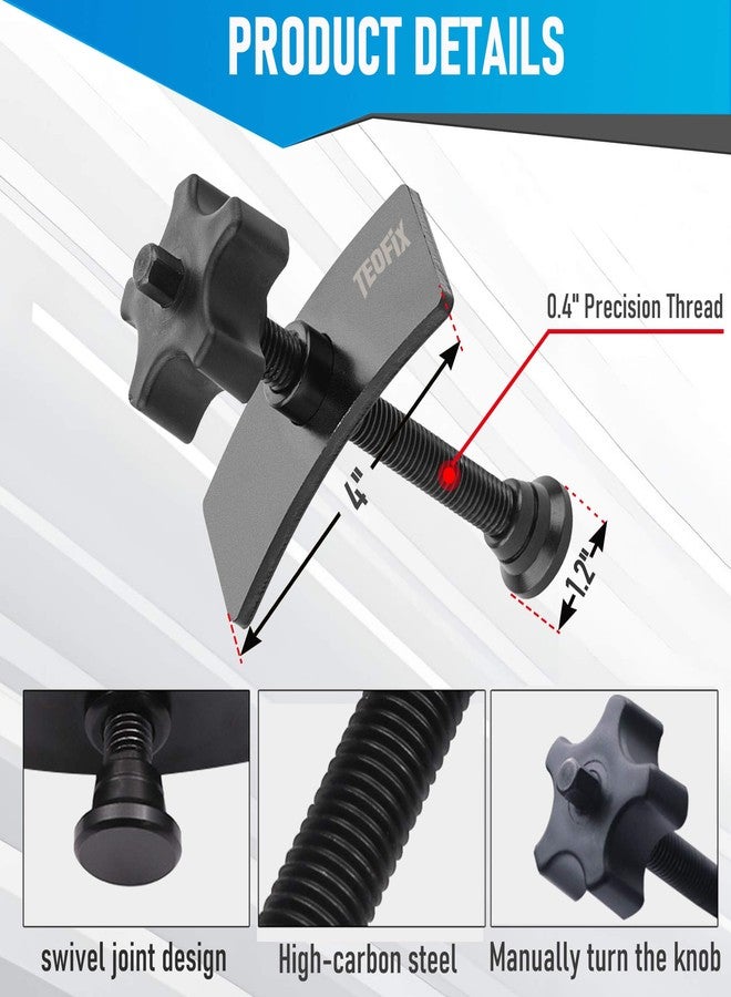 TEOFix Brake Caliper Compression Tool.Heavy Duty Caliper Piston Compressor Tool with 10mm Socket Tool and Brake Caliper LUB - Image 4