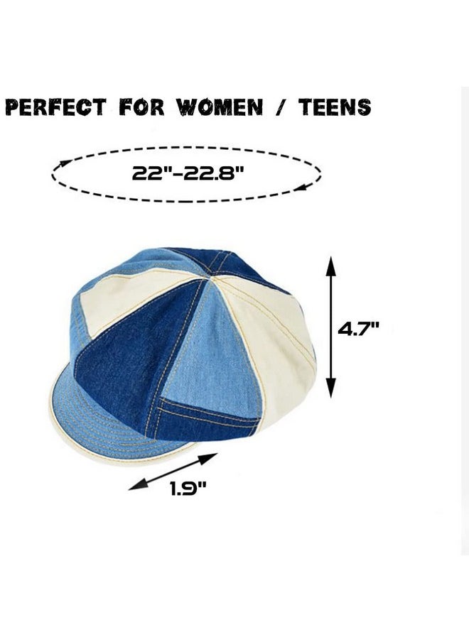 Etncy Life - Bucket Sun Hat Women Packable Fisherman Denim Floppy Hats (Bluec) - Image 1