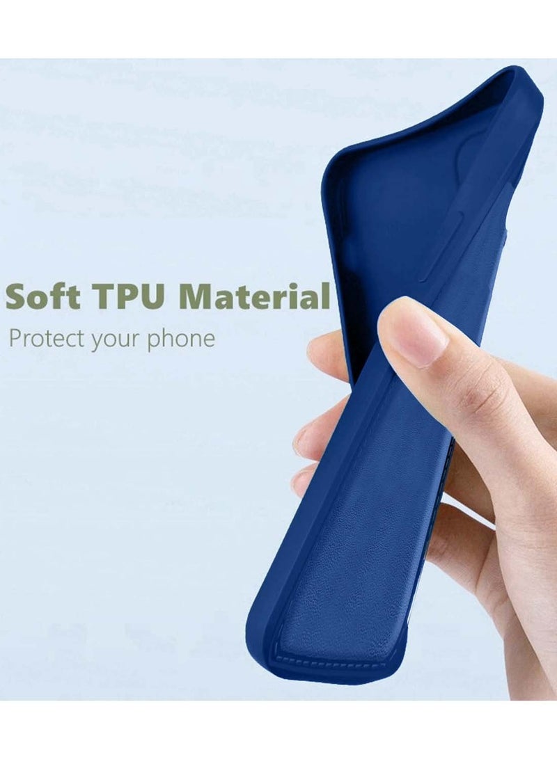 Wtech Samsung Galaxy S25 Plus / S25+ 2025 Premium Soft Liquid Silicone Case Cover - Navy Blue - Image 4