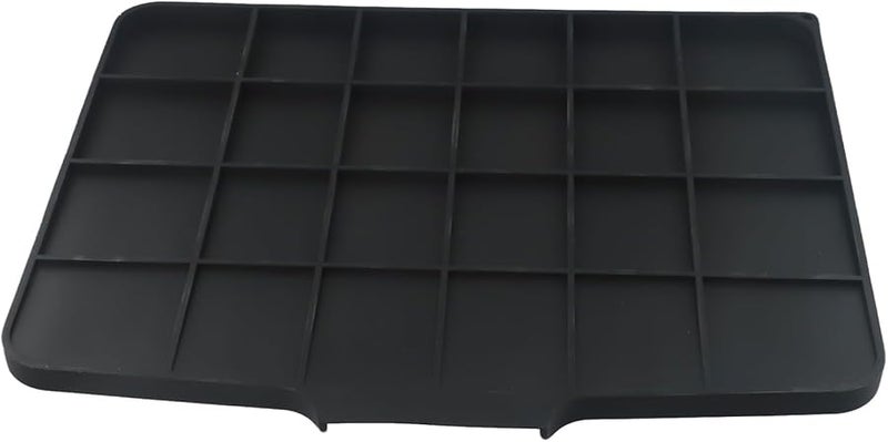 Black Silicone Dish Drying Mat 40x33cm Heat Resistant Drain Lip Pad for Kitchen Counter - Image 3