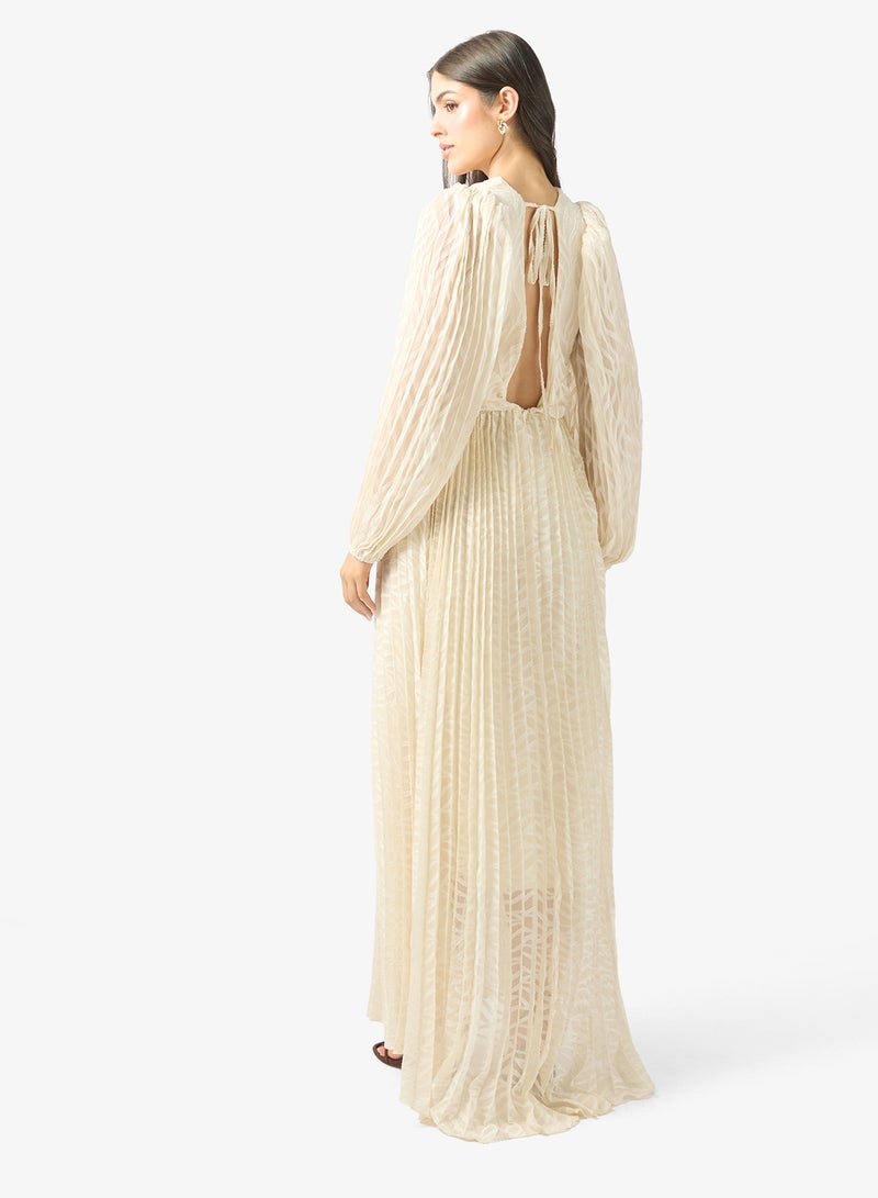 ELLA Deep Neck A-line Dress - Image 2