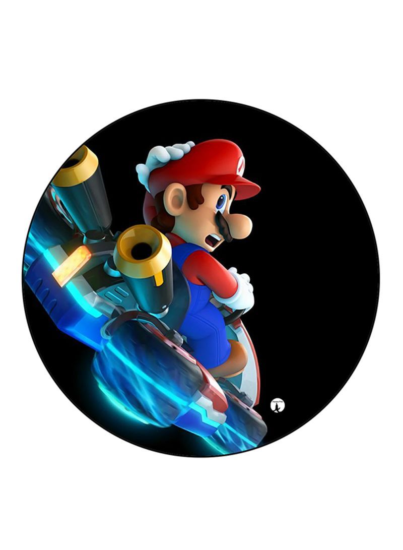RKN Video Game Super Mario Printed Mouse Pad  Round  Multicolour