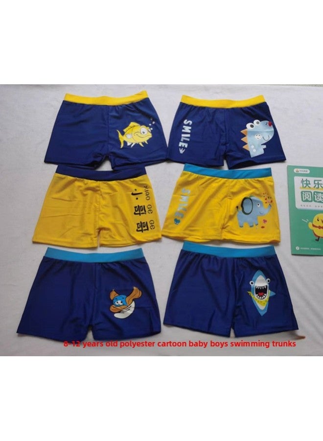 إسكدنيا شورت سباحة للأطفال لبدلات سباحة كبيرة للأطفال سريعة الجفاف بوكسر كرتوني فضفاض عالي الخصر ربيع حار للأطفال الأولاد شورت سباحة بالجملة-اللون: F8026 مقاس مختلط الألوان: 8-12 سنة 【25.00 كجم - 47.50 كجم】 - Image 1