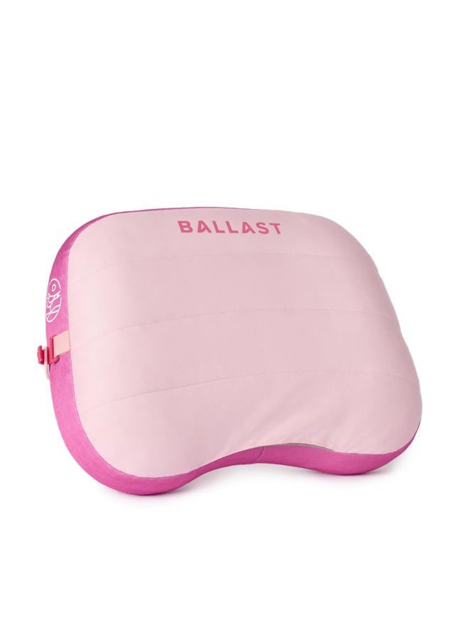 Ballast Beach Pillow – Comfy, Durable & Compact, Stays Put on Windy Beaches with Patented Sand Pouch, Inflatable Pillow for Beaches, Pools, Camping, Festivals and Travel (Flamingo Pink) - Image 1