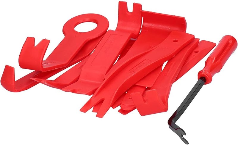 14 قطعة أحمر مجموعة أدوات إزالة لوحة باب السيارة لإصلاحات لوحة العدادات - Image 4