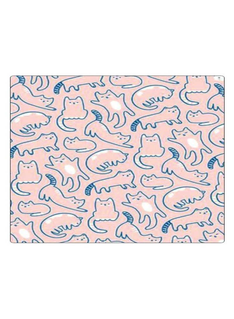 Printed Anti-Slip Gaming Mouse Pad Blue/Pink