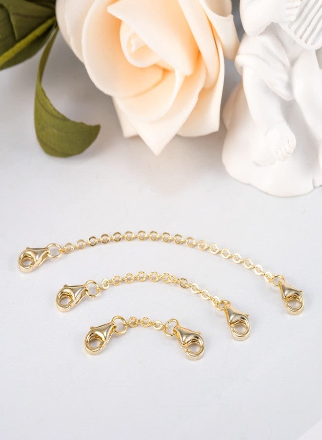 ALEXCRAFT Necklace Extenders 14K Gold Plated Solid Brass Chain Extension Extenders for Necklace Bracelet Anklet（1 2 3 inch） - Image 4