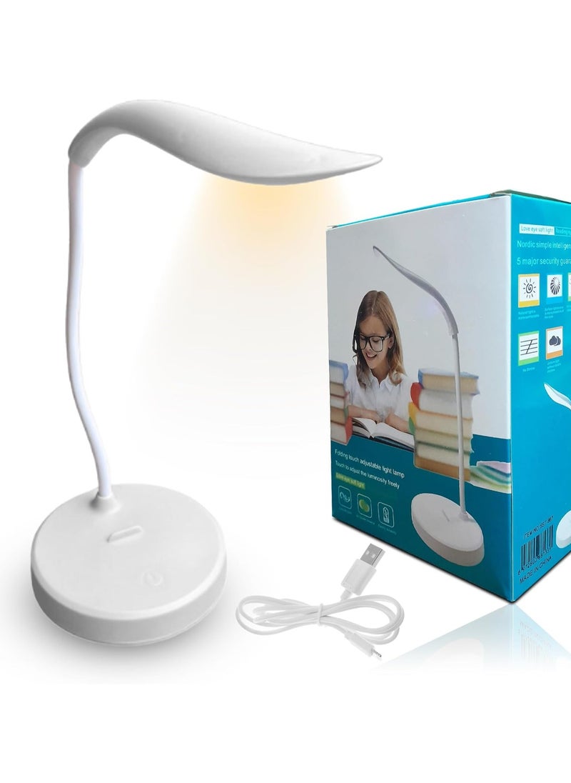 Generic - Foldable and adjustable touch LED desk lamp for study and your perfect reading companion with 3 lighting levels - Image 1