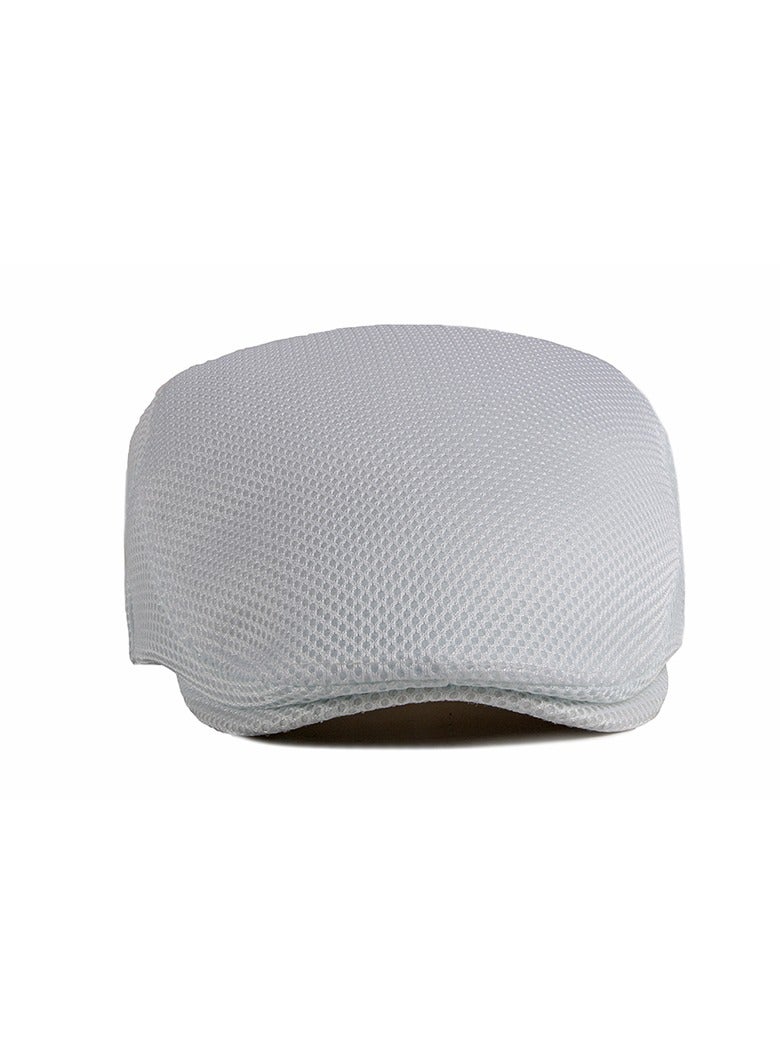 Men's Mesh Flat Cap Breathable Summer Newsboy Hat Beret Cabbie Ivy Hat  Newsboy Hat for Driving Hunting - Image 2