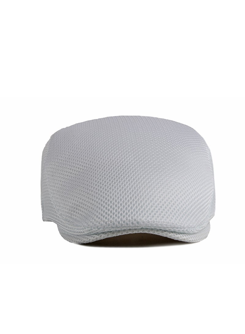 Men's Mesh Flat Cap Breathable Summer Newsboy Hat Beret Cabbie Ivy Hat  Newsboy Hat for Driving Hunting - Image 4