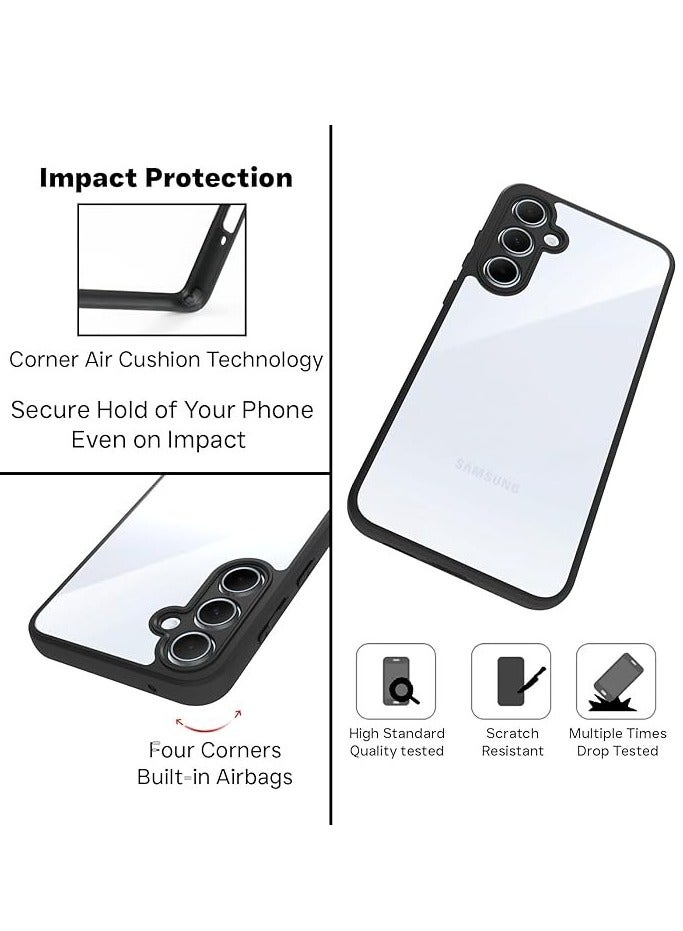 Bumper Protective Case for Samsung Galaxy A55 Silicone TPU Bumper Ultra Durable Ultra-Safe Camera Optimum Solution Black  - Image 4