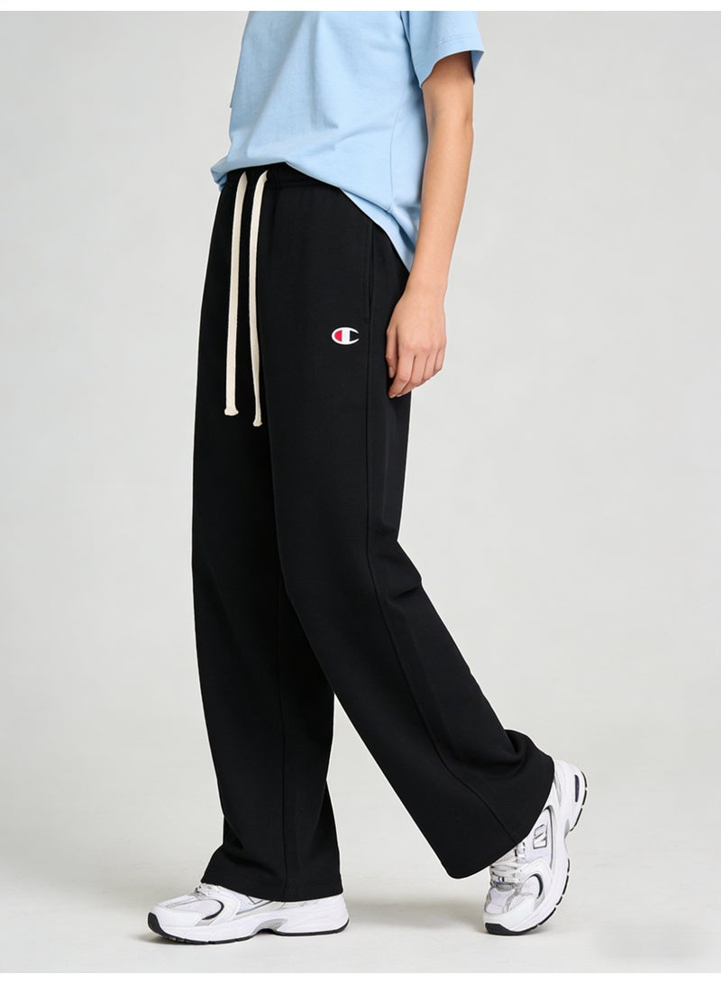 Champion Black Plus Size Wide Leg Sweatpants - Unisex Comfort Drawstring Trousers for Men & Women - Image 4