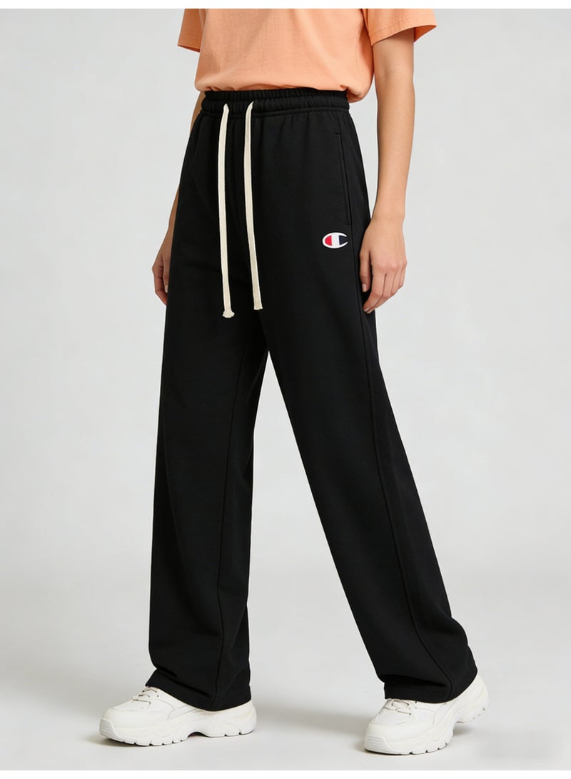 Champion Black Plus Size Wide Leg Sweatpants - Unisex Comfort Drawstring Trousers for Men & Women - Image 5