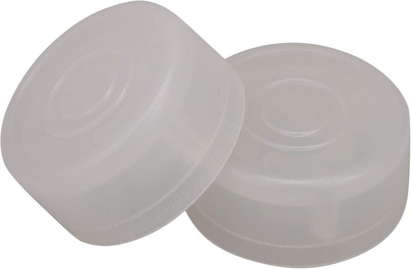 logyues Plastic Guitar Stomp Knob Pedal Knobs Protector Cap Pack of 10 (Transparent White) - Image 2