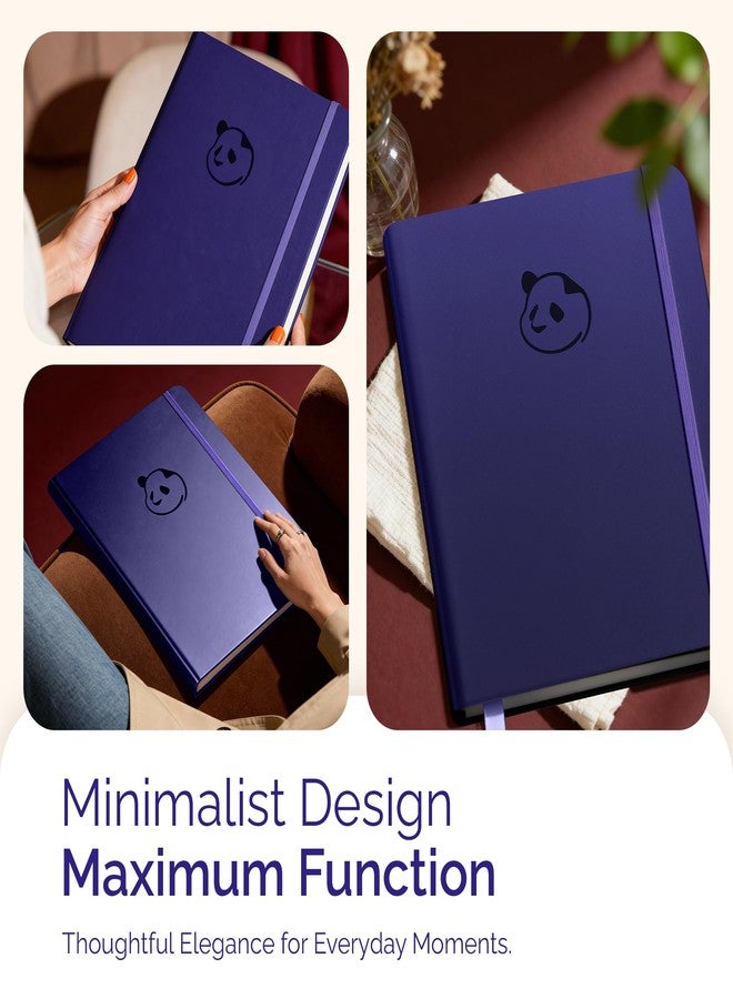 Panda Planner Pro A4 Daily Planner 2026 - 6 Month Undated Planner with Hourly Schedule, Large 8.5x11 Layout, To Do List, Daily Journal, Goal Planner, Habit Tracker & Gratitude Organizer for Home/Office - Purple - Image 3