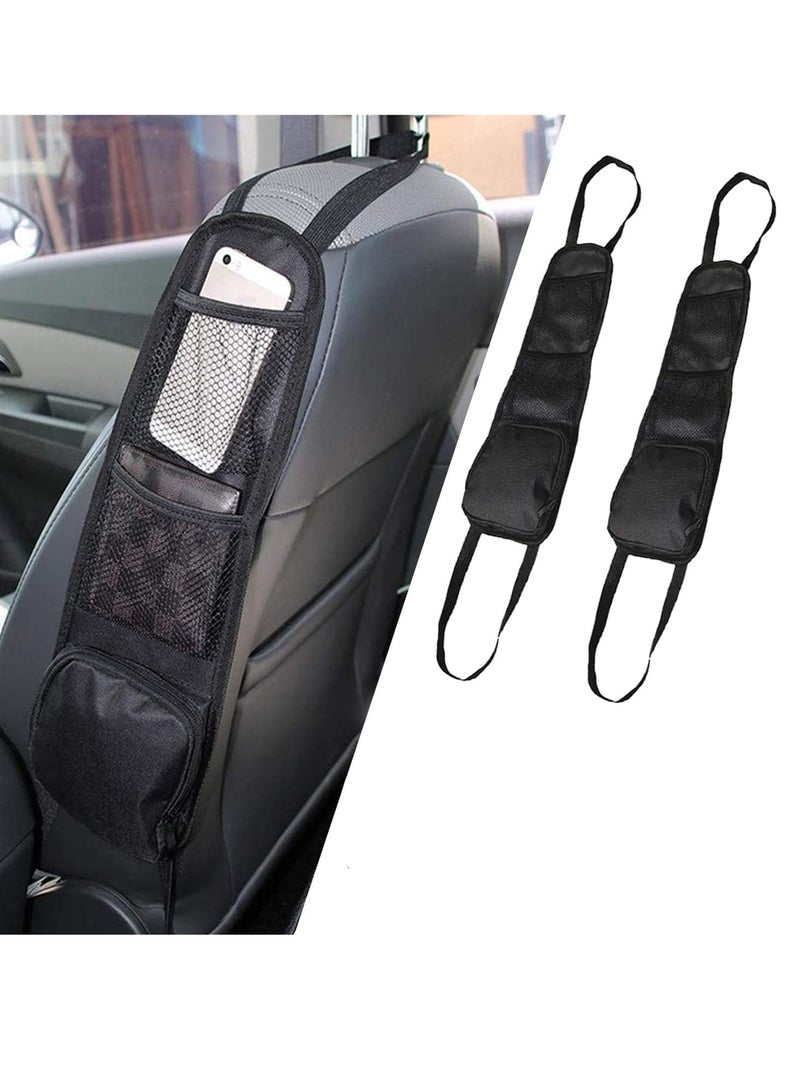 GIA Car Organisers Car Seat Side Storage Bag Car Storage 2 Pack 3 Car Pocket Car Organiser Front Seat For All Vehicles Convenient To Put Ltems - Image 1
