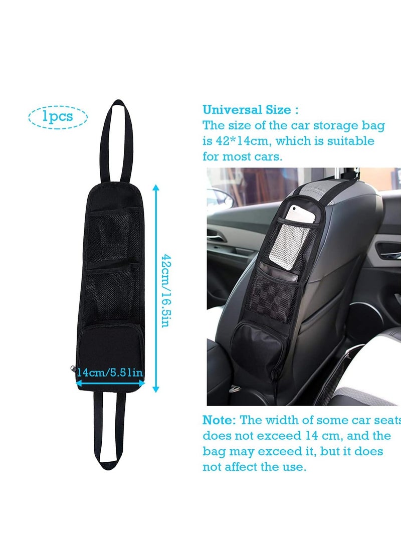 GIA Car Organisers Car Seat Side Storage Bag Car Storage 2 Pack 3 Car Pocket Car Organiser Front Seat For All Vehicles Convenient To Put Ltems - Image 2