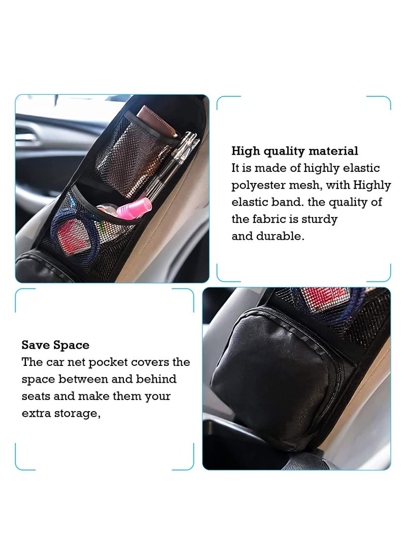 GIA Car Organisers Car Seat Side Storage Bag Car Storage 2 Pack 3 Car Pocket Car Organiser Front Seat For All Vehicles Convenient To Put Ltems - Image 3