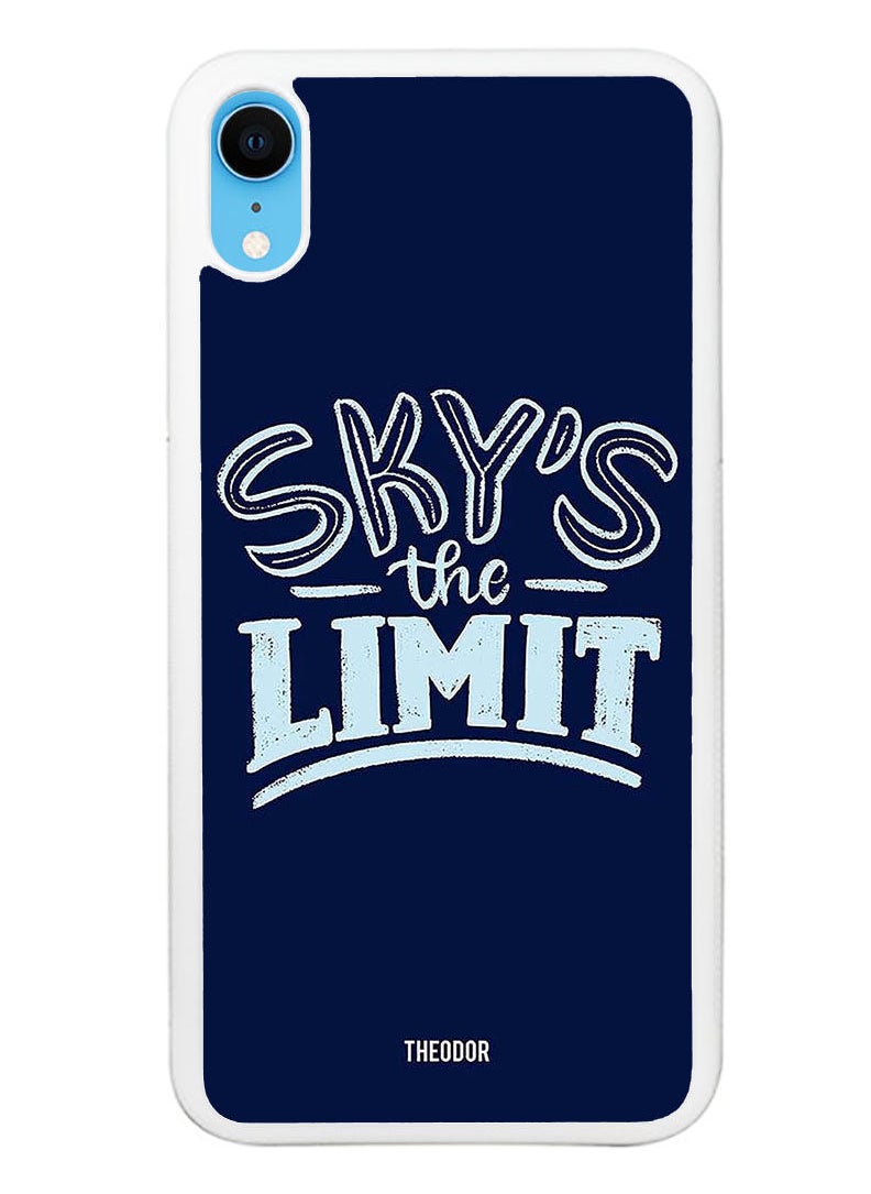 Theodor - Protective Case Cover For APPLE IPHONE XR  Sky Is The Limit (White Bumber) - Image 1