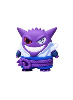 Personalized Three-dimensional Geng Ghost Application Airpods Pro2 Four-generation For Apple Bluetooth Earphone Case Two-generation Three-generation Protective Case-Color:Uchiha Sasuke Gengar + Hook-Applicable Models:Airpods Pro/pro2 Generation