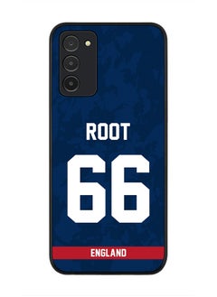 Rugged Black Edge Case for Samsung Galaxy A03s (LTE / 4G) , Slim fit Soft Case Flexible thin Cover - Player Name - Joe Root, Jersey Number- 66