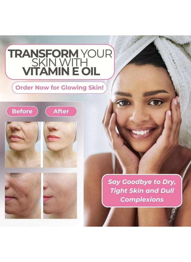 Leven Rose - Vitamin E Oil by Leven Rose 75,000 IU per oz 100% Natural, Organic, Pure Vitamin E Oil for Skin, Face, Hair, Nails, and Scars, 4 oz - Image 1