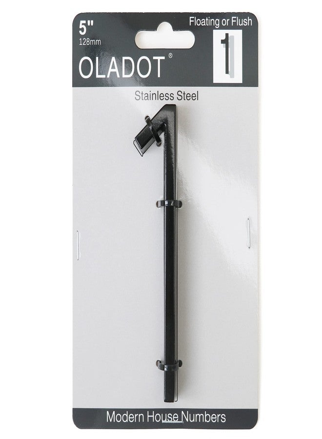 OLADOT 5" Stainless Steel Floating House Number, Metal Modern House Numbers, Garden Door Mailbox Decor Number with Nail Kit, Coated Black, 911 Visibility Signage (1) - Image 2