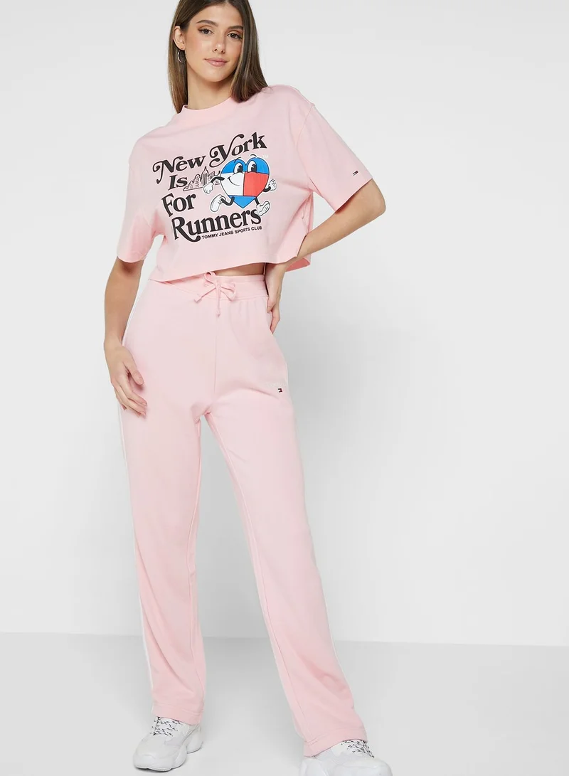 TOMMY JEANS Wide Leg Logo Pants