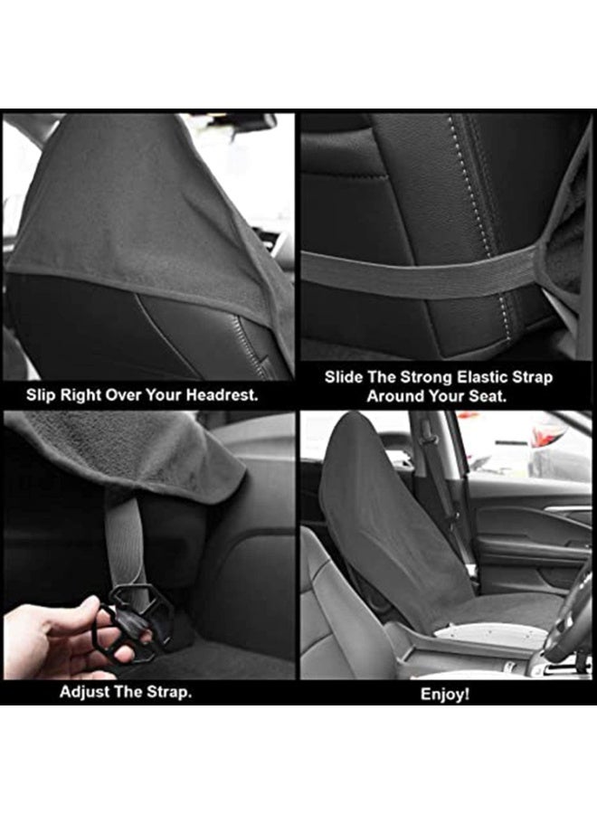 تراسل غطاء مقعد السيارة المضاد للتعرق المقاوم للماء لممارسة التمارين الرياضية والجري والسباحة والشاطئ والتنزه، واقي مقعد السيارة المقاوم للانزلاق والمناسب لجميع أنواع السيارات والشاحنات الرياضية متعددة الاستخدامات، ناعم ومقاوم للرائحة، قابل للغسل في الغسالة - Image 5