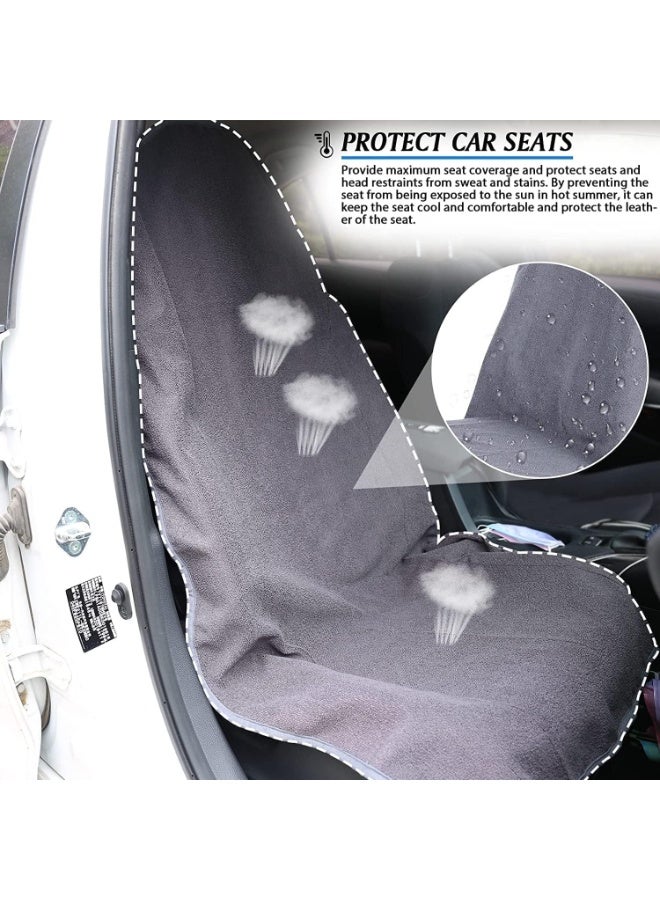 تراسل غطاء مقعد السيارة المضاد للتعرق المقاوم للماء لممارسة التمارين الرياضية والجري والسباحة والشاطئ والتنزه، واقي مقعد السيارة المقاوم للانزلاق والمناسب لجميع أنواع السيارات والشاحنات الرياضية متعددة الاستخدامات، ناعم ومقاوم للرائحة، قابل للغسل في الغسالة - Image 4