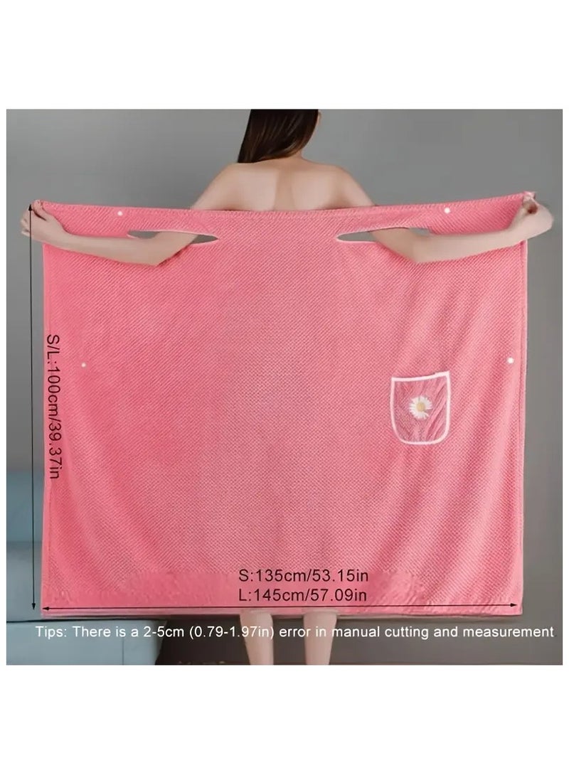 حسم معطف منشفة حمام نسائية قابلة للإرتدا من الألياف الدقيقة فائقة الامتصاص - Image 2