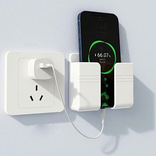 SKYCELL Mobile Holder for Wall Mount Mobile Holder White Pack of 2 - Image 2