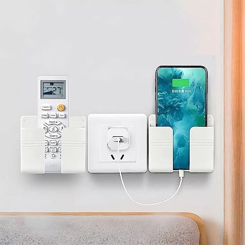 SKYCELL Mobile Holder for Wall Mount Mobile Holder White Pack of 2 - Image 1