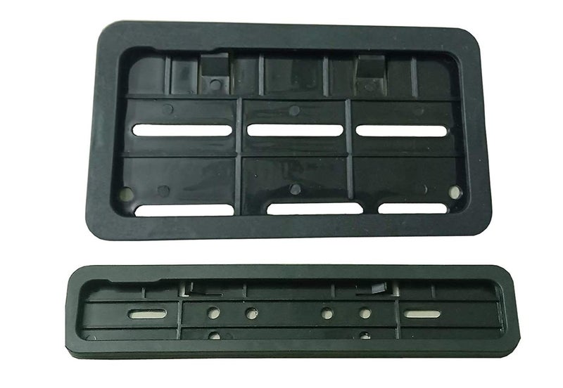 Autofetch Front and Back Bike Number Plate Frame (Set of 2) (Black) for Bajaj CT 100 - Image 1