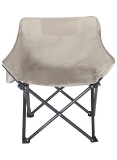 Generic Camping Chair Folding Chair Portable Beach Chair Oxford Cloth Fishing Chair Outdoor Chair for Outdoor Camp Beach Travel Picnic Hiking(Beige) ﻿  - Image 1