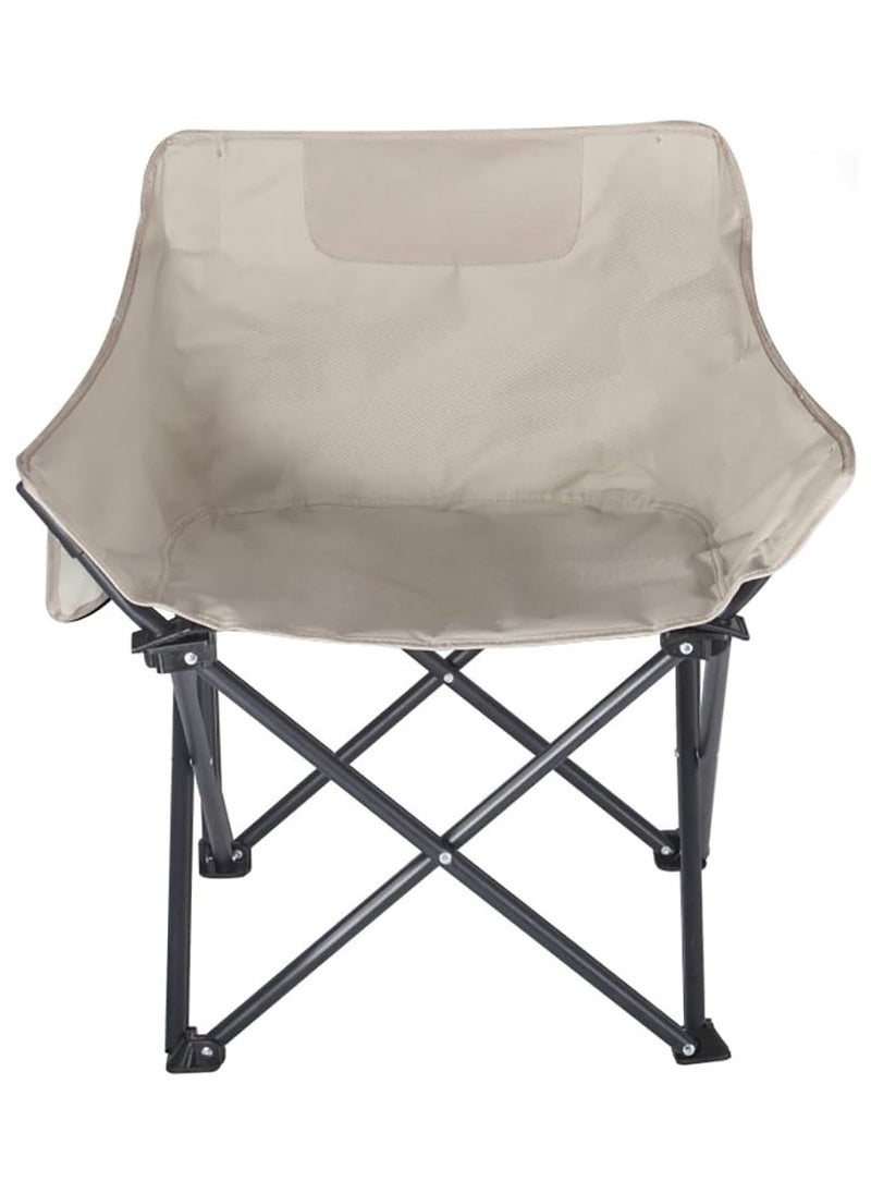 Generic Camping Chair Folding Chair Portable Beach Chair Oxford Cloth Fishing Chair Outdoor Chair for Outdoor Camp Beach Travel Picnic Hiking(Beige) ﻿  - Image 1