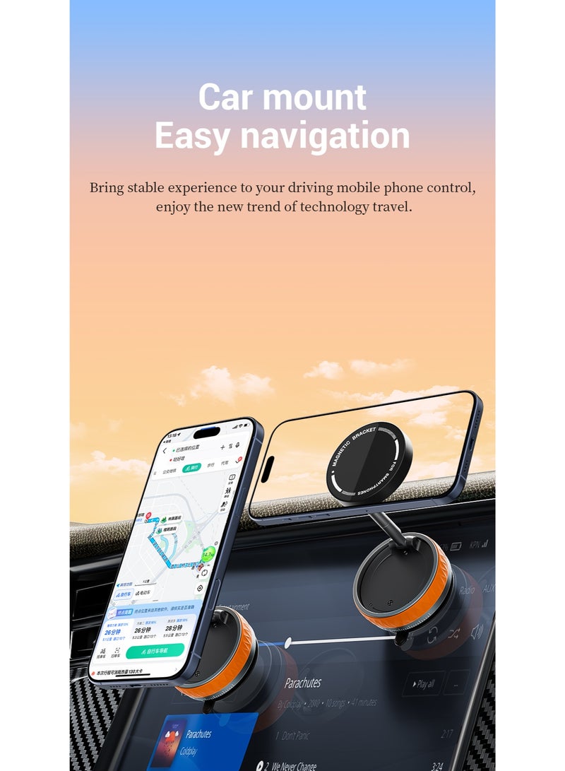 سيارة امتصاص مغناطيسي موقف الهاتف المحمول ، حامل الهاتف مع المغناطيس - Image 3