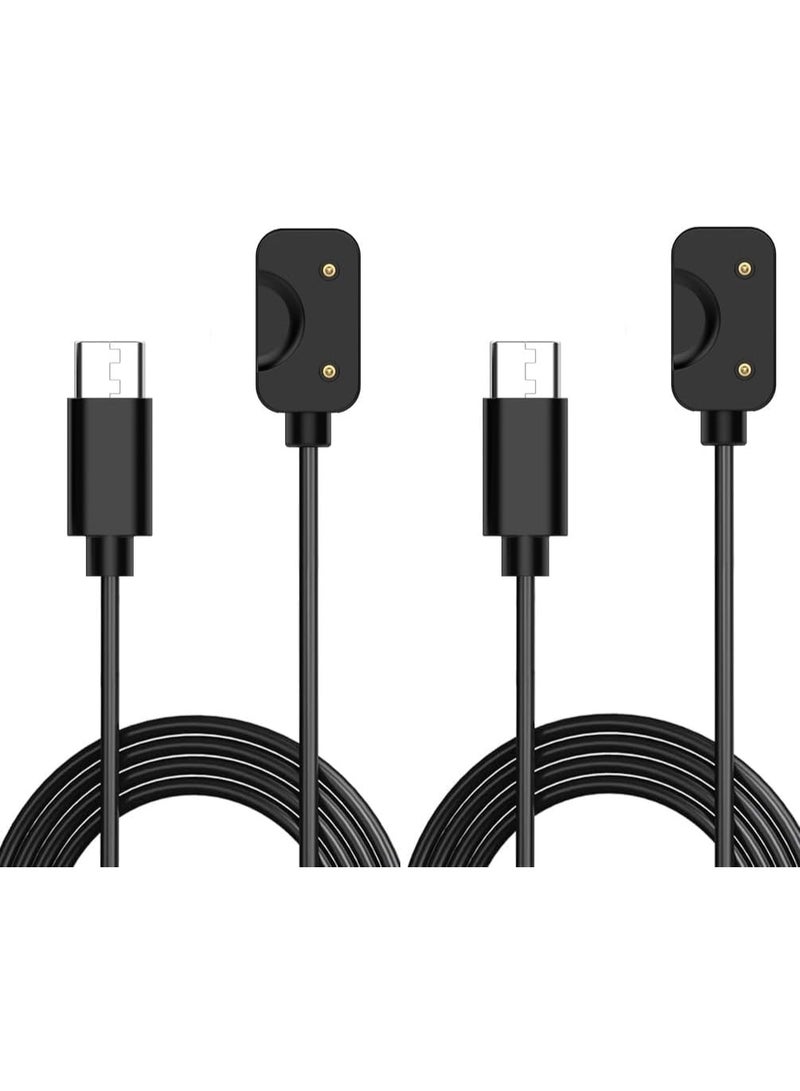 2 Pack Charging Cable Compatible with Samsung Galaxy Fit 3 Charger Replacement Magnetic Type-C Charging Cord for Galaxy Fit 3 Fitness Tracker (SM-R390) 3.3ft - Image 1