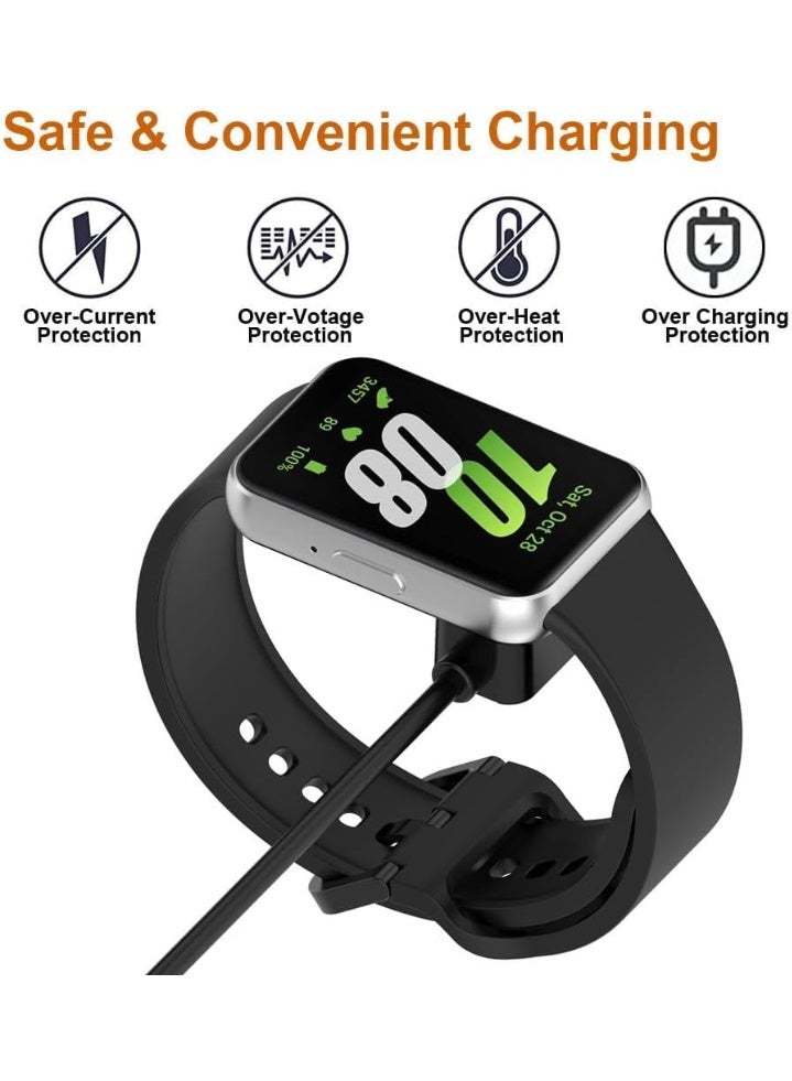 2 Pack Charging Cable Compatible with Samsung Galaxy Fit 3 Charger Replacement Magnetic Type-C Charging Cord for Galaxy Fit 3 Fitness Tracker (SM-R390) 3.3ft - Image 3