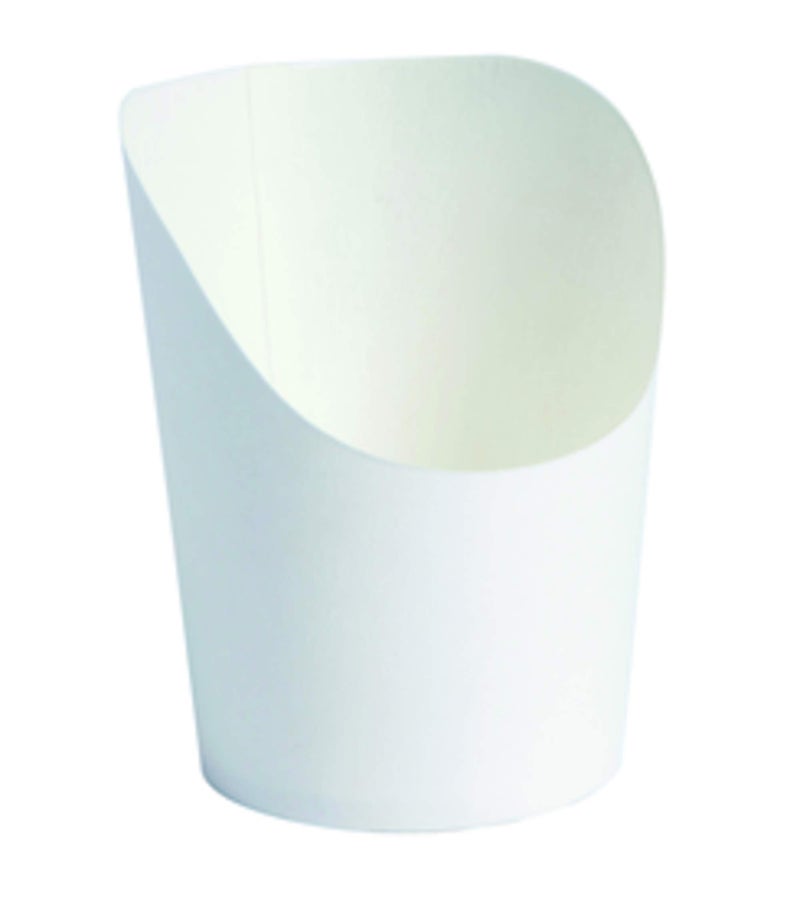 PacknWood 210GSP25BL White Mini Fries/Wrap Cup - 2oz D:1.9in H:3.1in - 500 pcs - Image 1