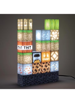 Paladone Paladone Minecraft Official Licensed Block Building Lamp 16 Customizable Light Up Blocks  - Image 1