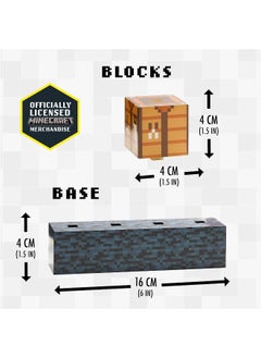 Paladone Paladone Minecraft Official Licensed Block Building Lamp 16 Customizable Light Up Blocks  - Image 3